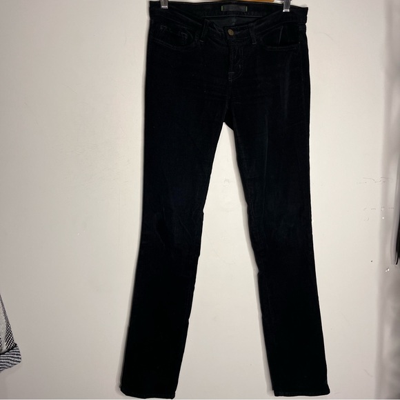 J Brand Black Pencil Leg Corduroy Pants Cotton Slim Skinny, size 27 - Picture 3 of 15